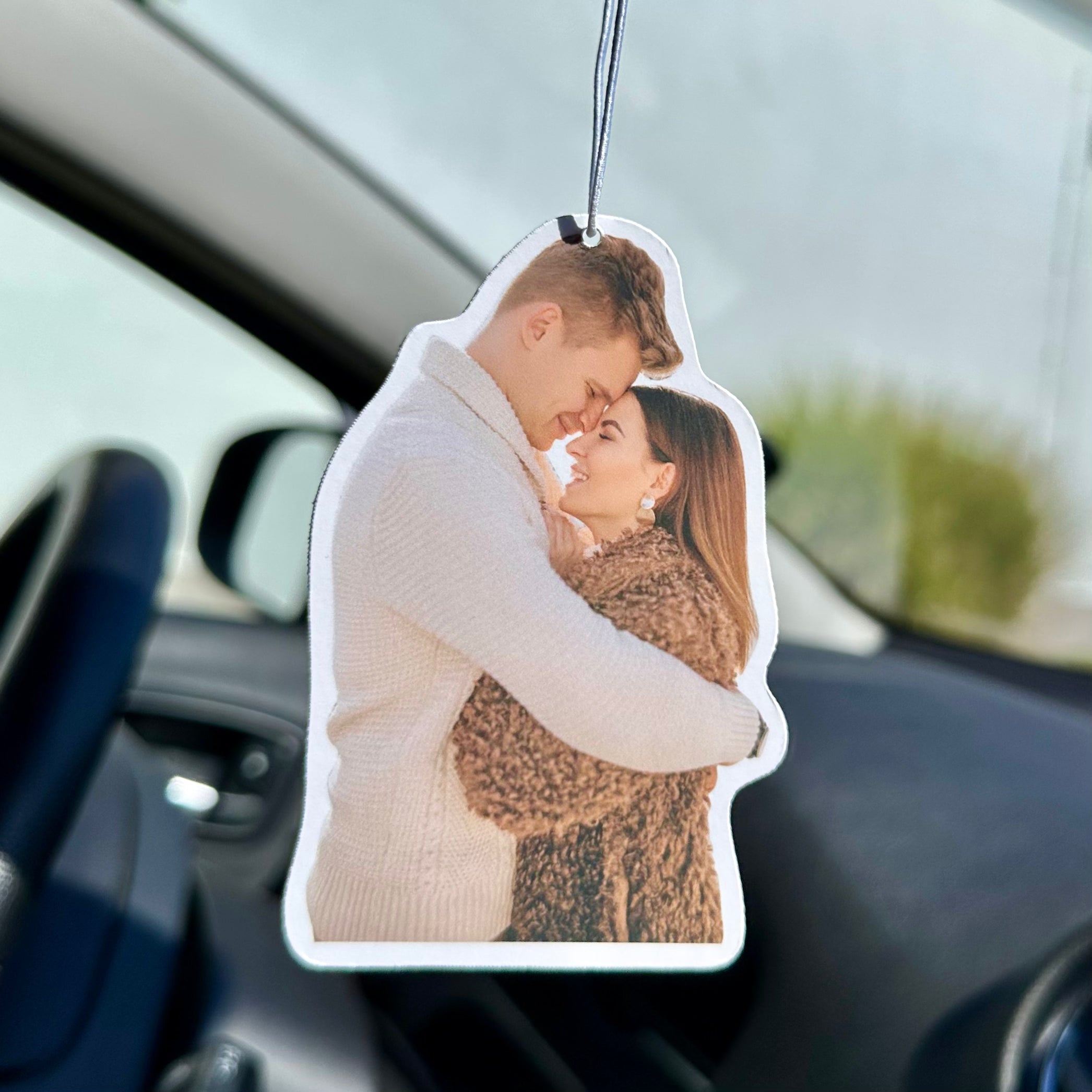 Gepersonaliseerde autoluchtverfrisser met eigen foto